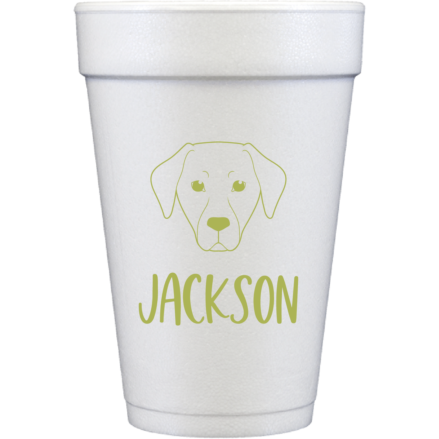 pup sketch | styrofoam cups