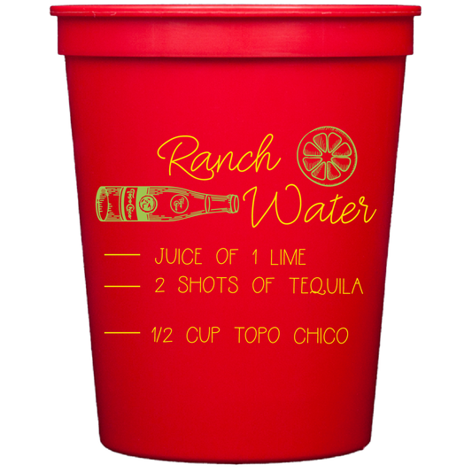 recipe collection | stadium cups | ranch water