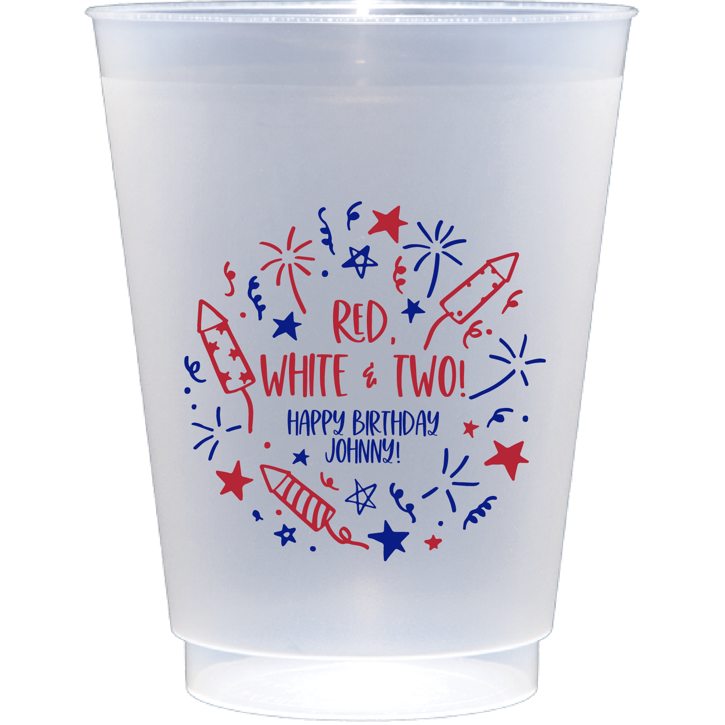 Patriotic birthday | Frosted Flex Cup
