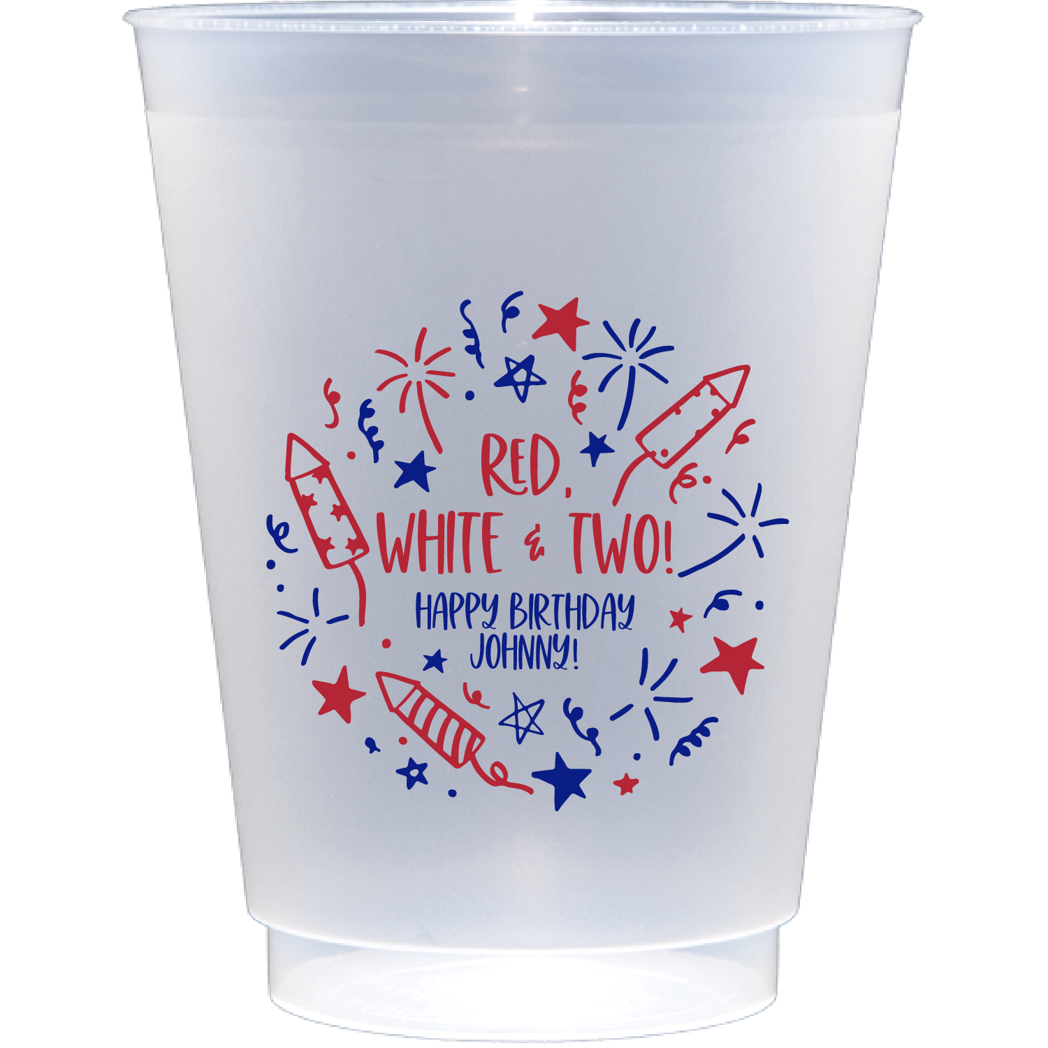 Patriotic birthday | Frosted Flex Cup