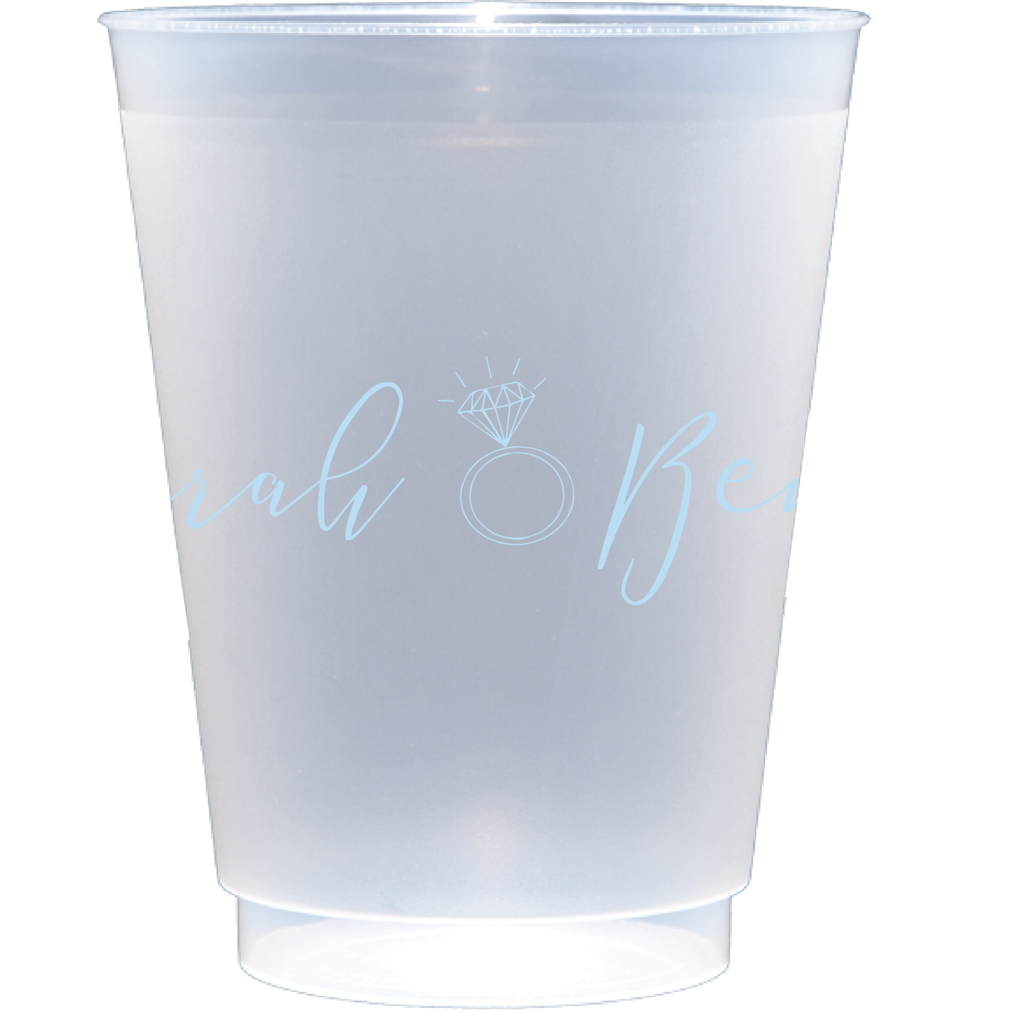 Personalized ring | Frosted Flex Cup