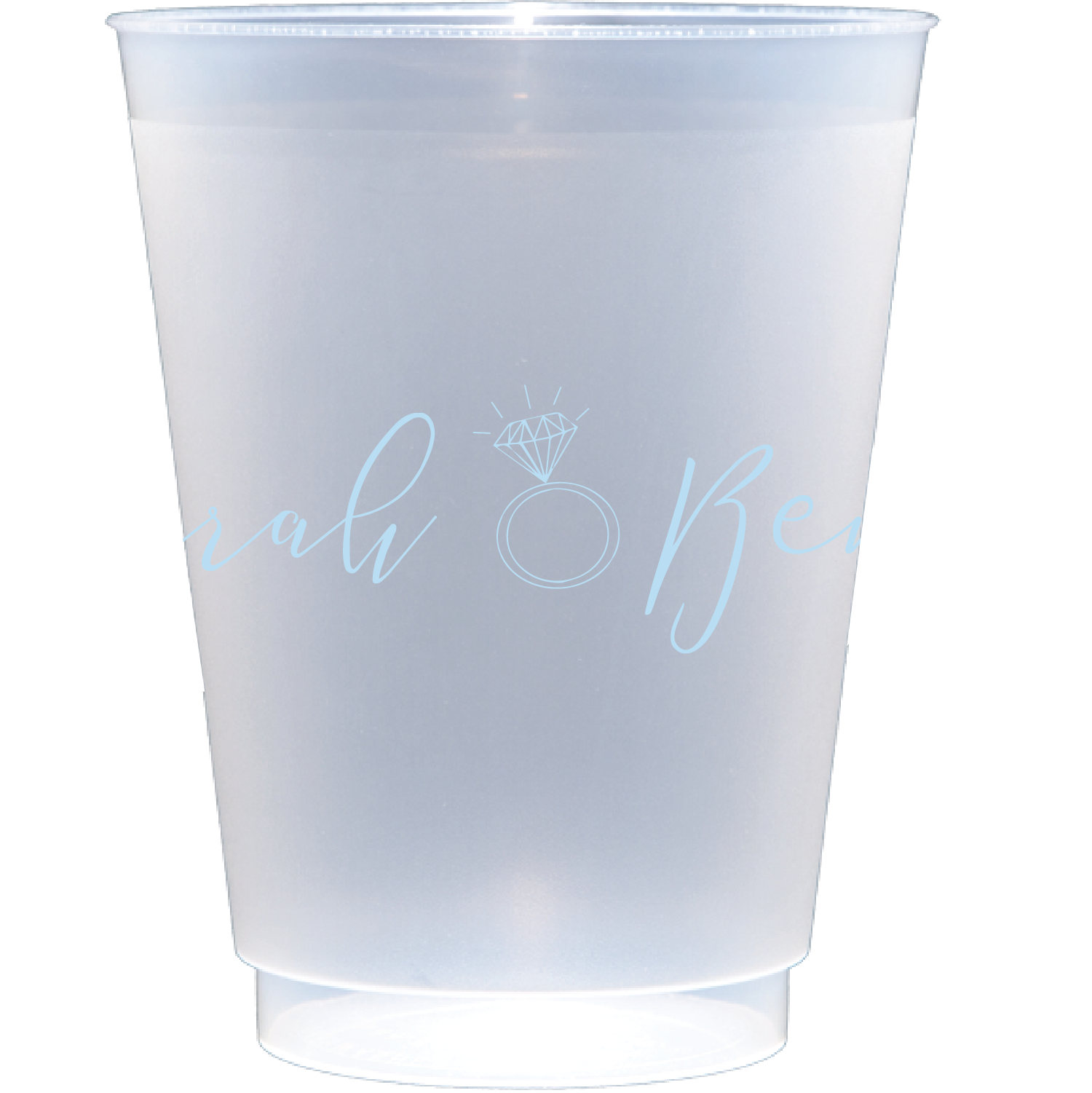 Personalized ring | Frosted Flex Cup