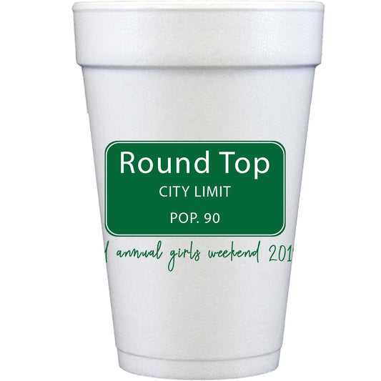 city limits | styrofoam cups