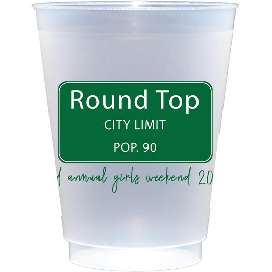 Personalized city limits | Frosted Flex Cup