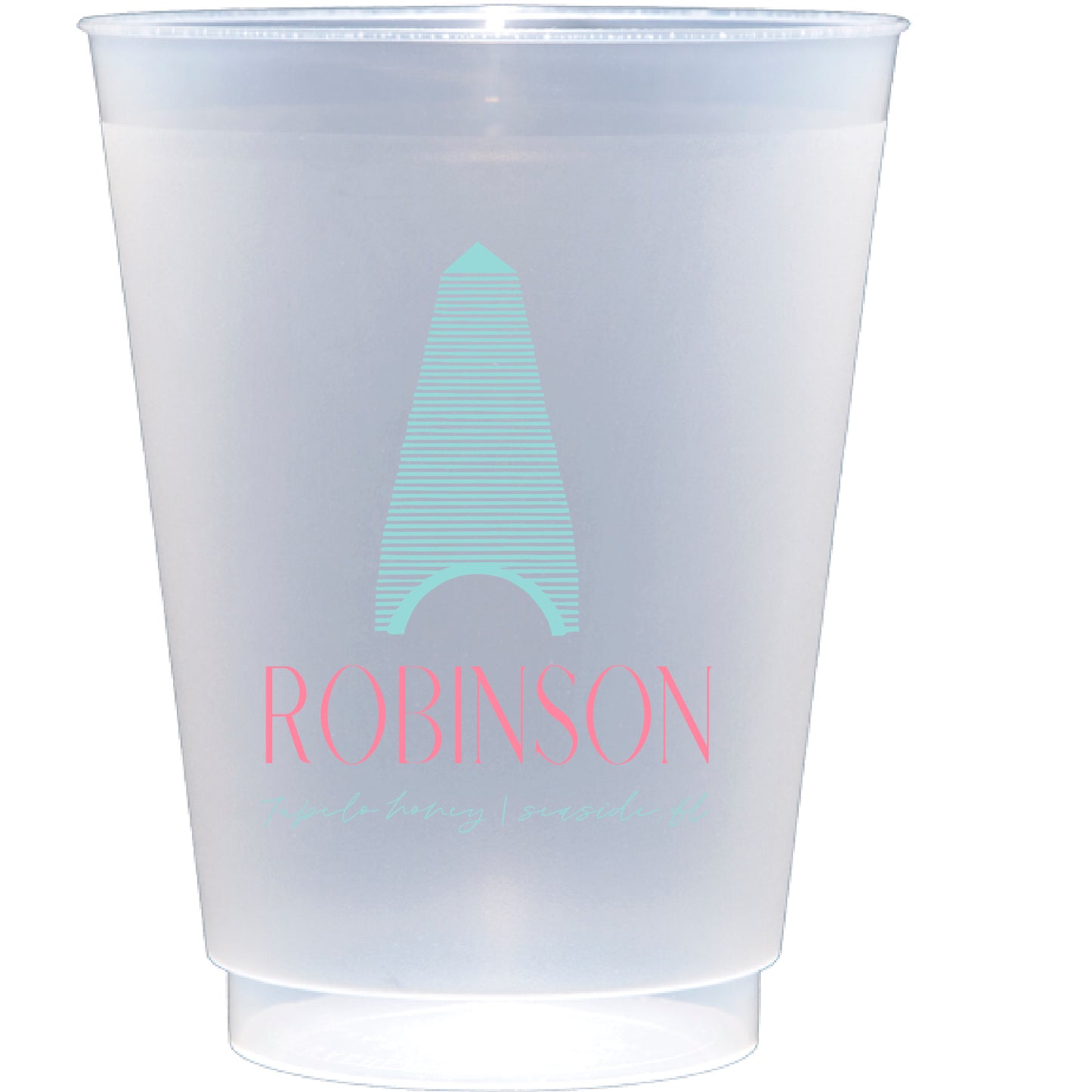 Personalized Seaside tower  | Frosted Flex Cup