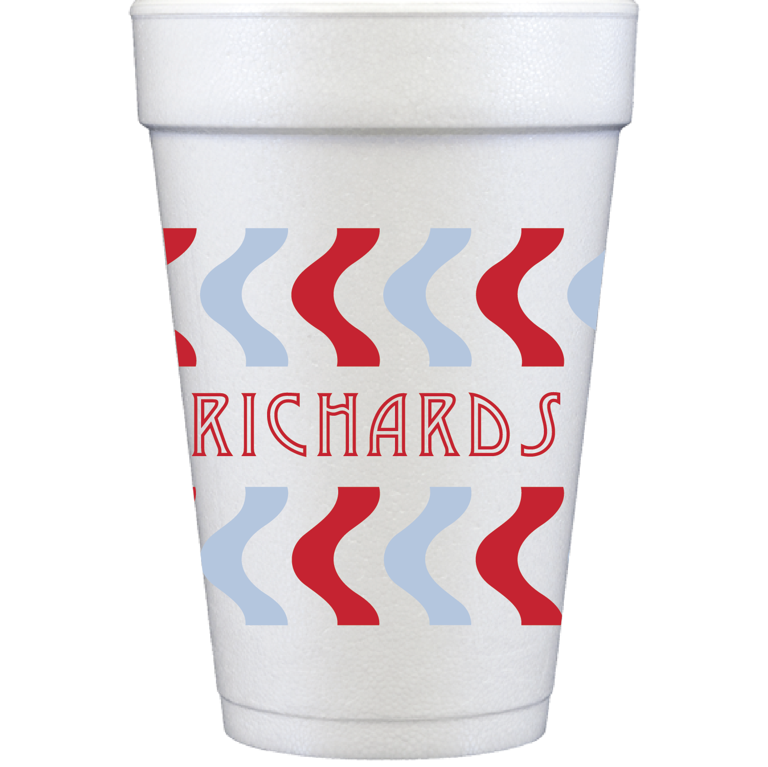Personalized squiggles | styrofoam cup