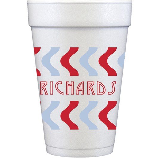 Personalized squiggles | styrofoam cup