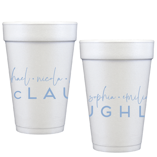 personalized family | styrofoam cup