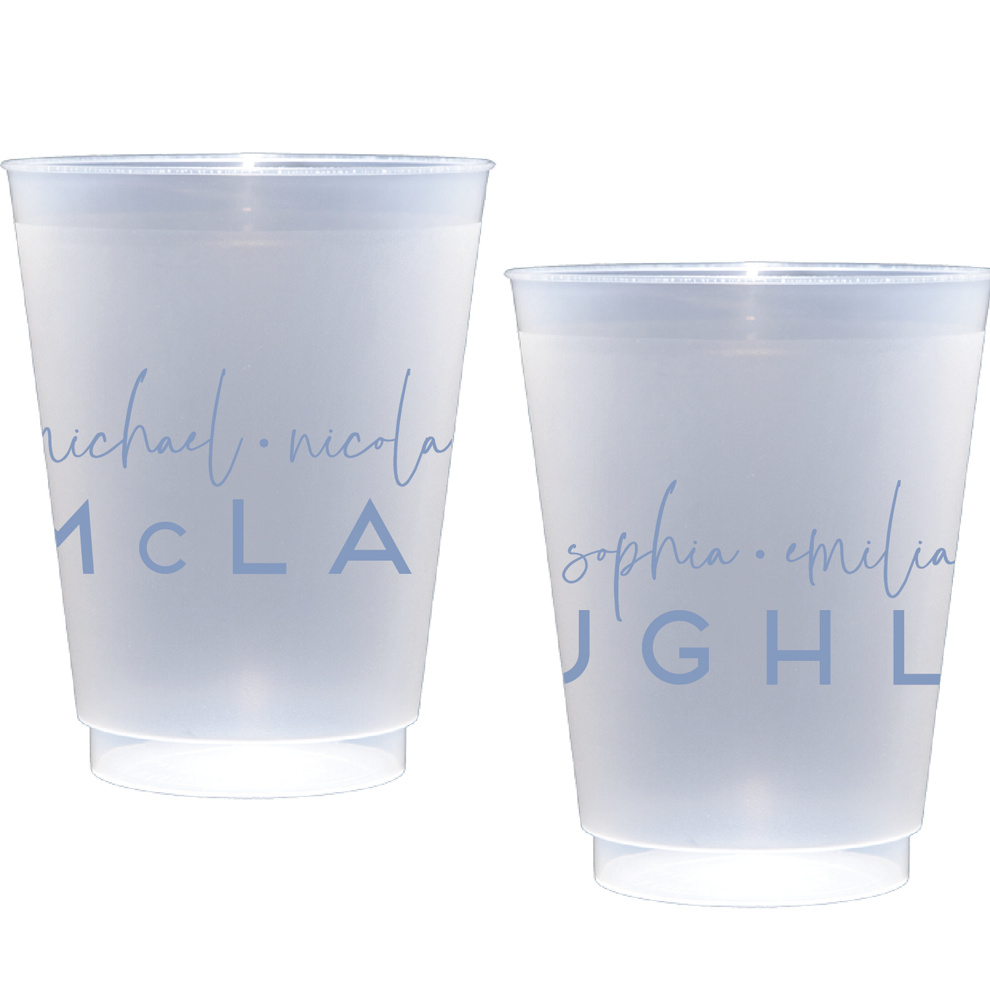 Personalized family names | Frosted Flex Cup