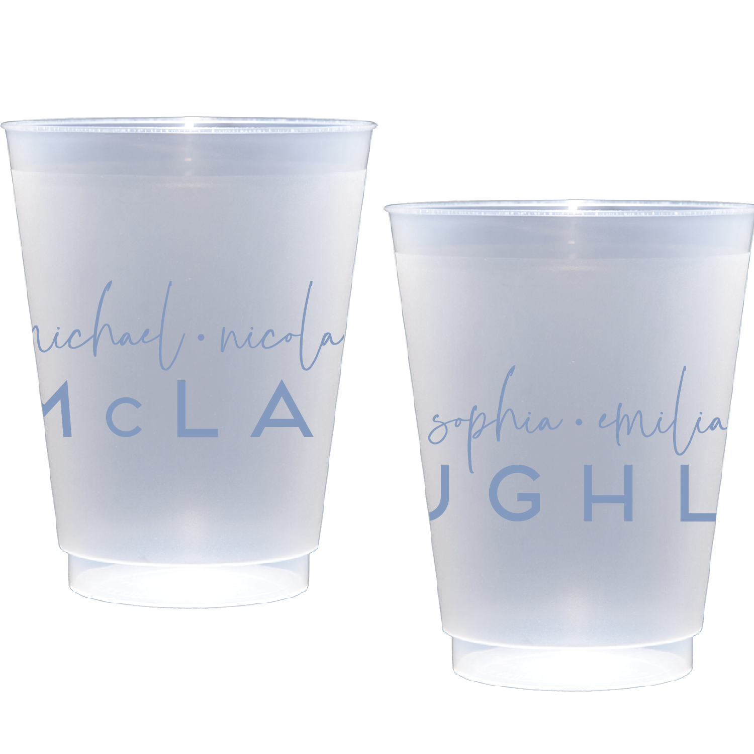 Personalized family names | Frosted Flex Cup