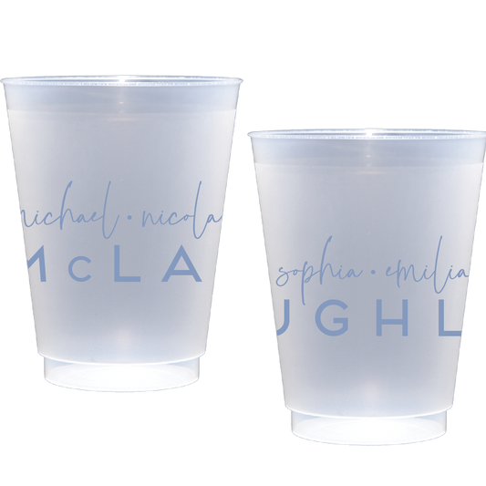 Personalized family names | Frosted Flex Cup