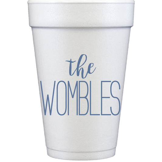 personalized name | styrofoam cup