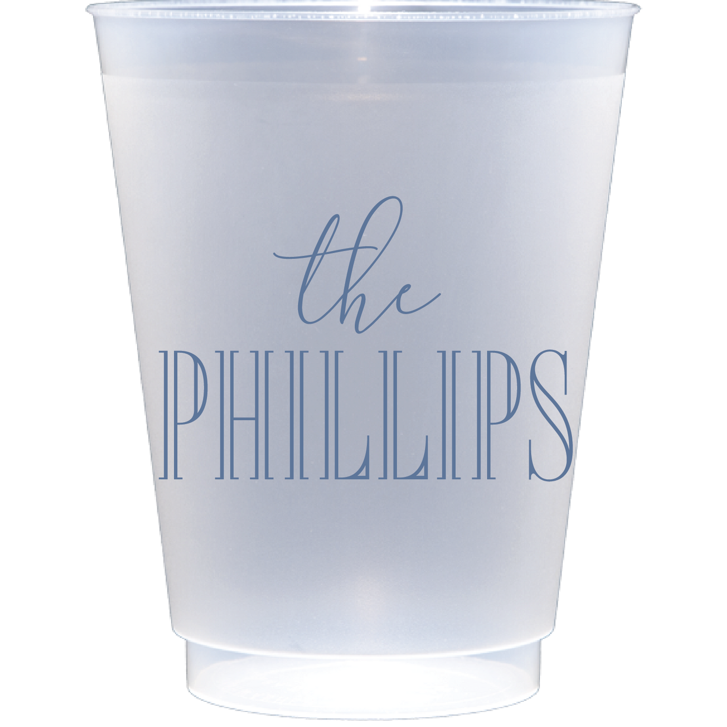 Personalized family name cup | Frosted Flex Cup