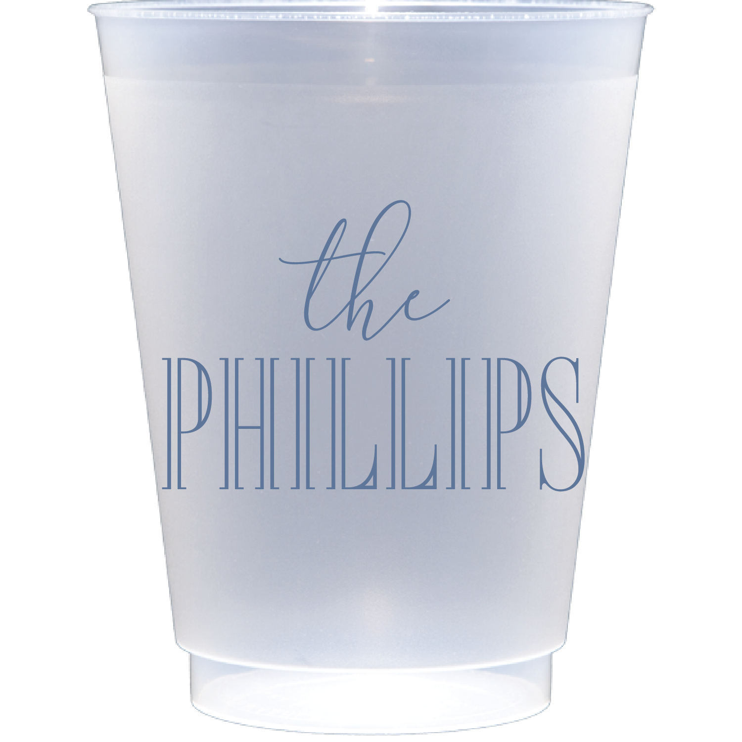 Personalized family name cup | Frosted Flex Cup