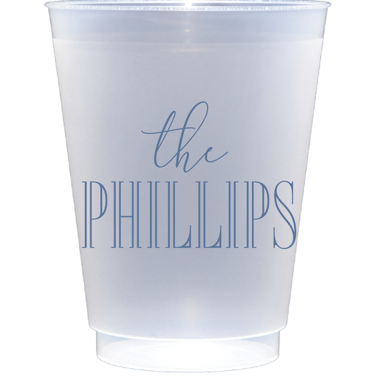 Personalized family name cup | Frosted Flex Cup