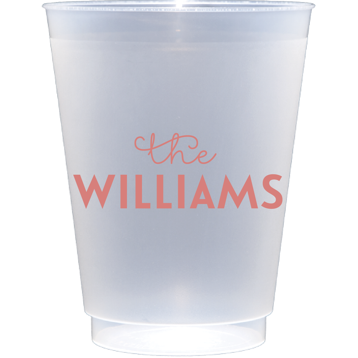 personalized family name | Frosted Flex Cup