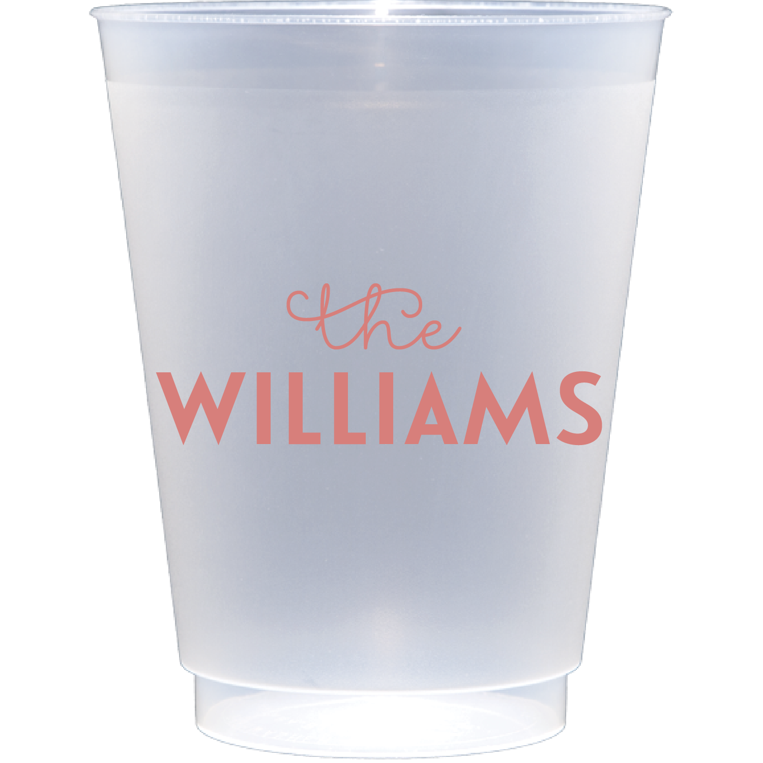 personalized family name | Frosted Flex Cup