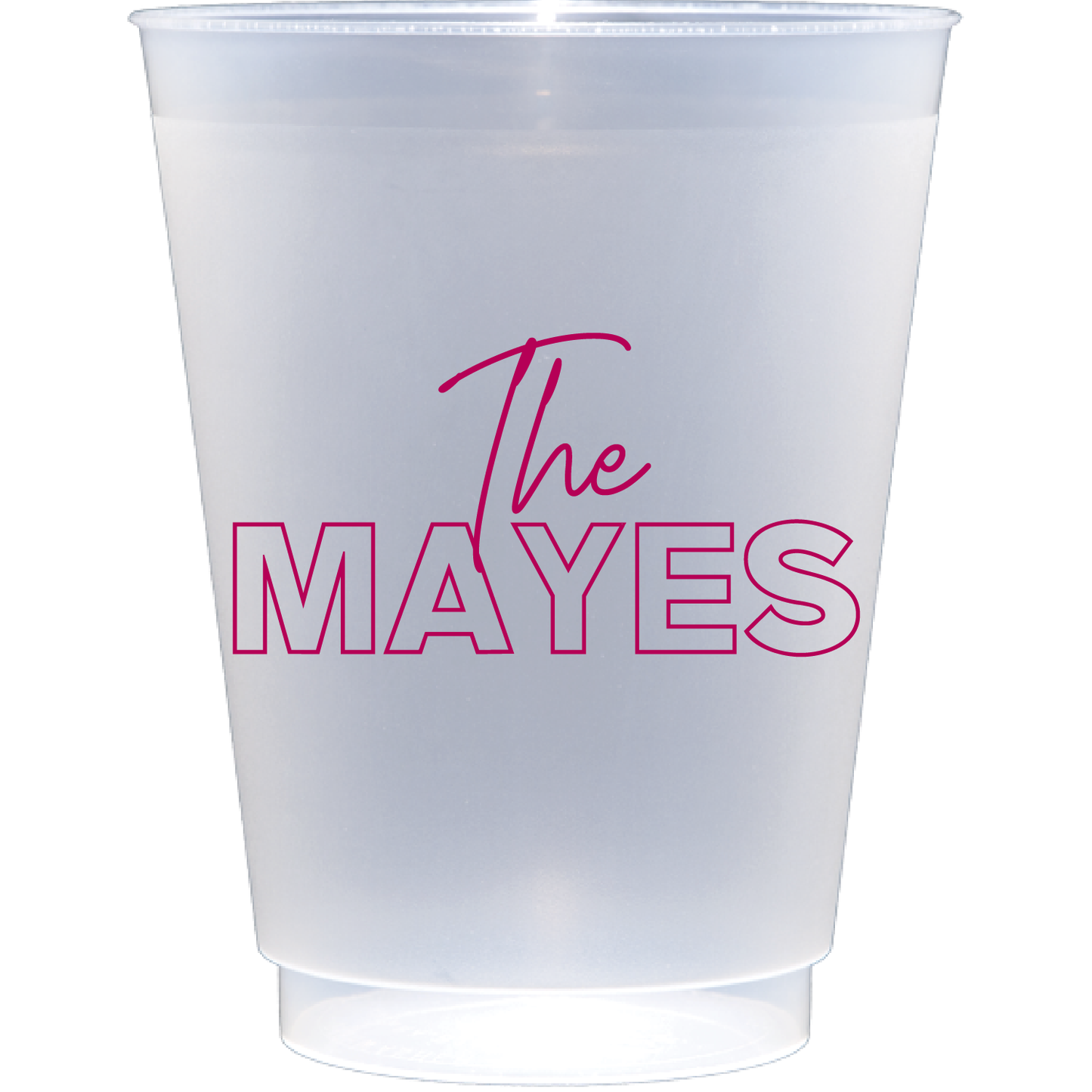 personalized family name | Frosted Flex Cup