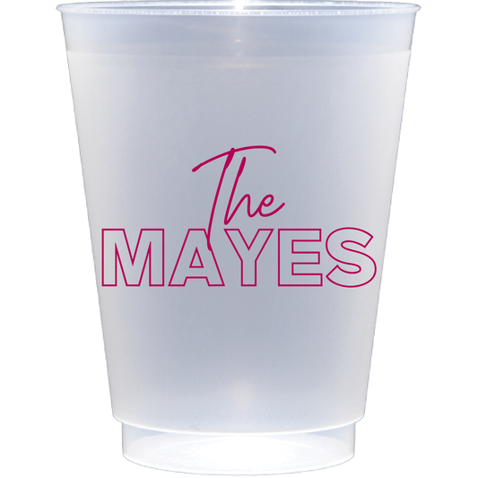 personalized family name | Frosted Flex Cup