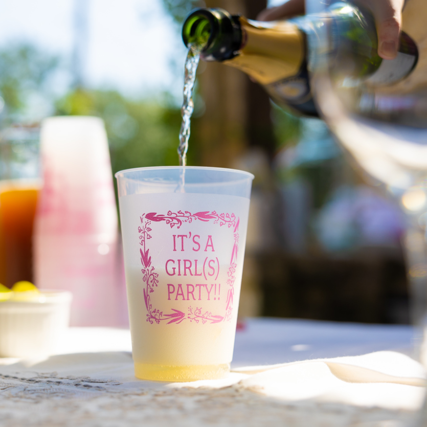 girl party! frosted flex cups