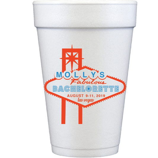 Personalized vegas | styrofoam cup