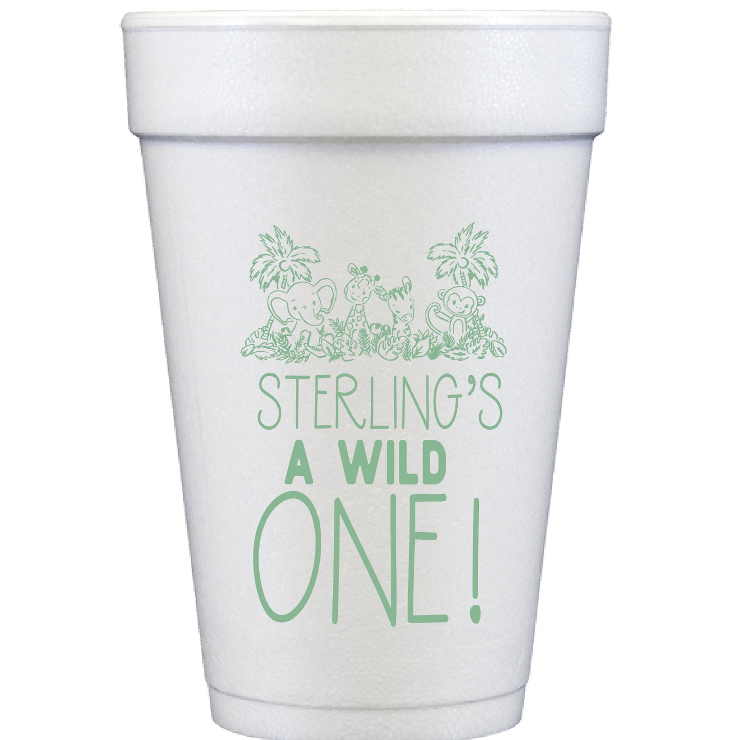 wild one | styrofoam cups