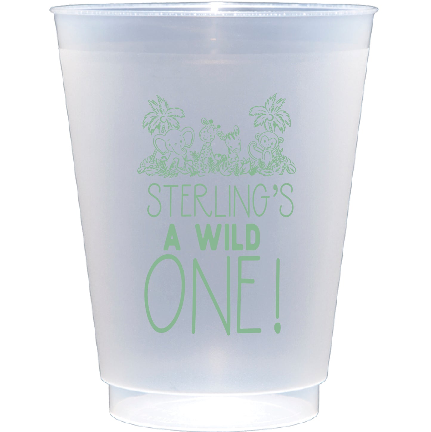 Personalized wild one  | Frosted Flex Cup