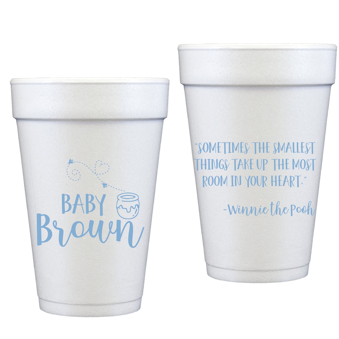 Personalized Winnie the Pooh | styrofoam cup