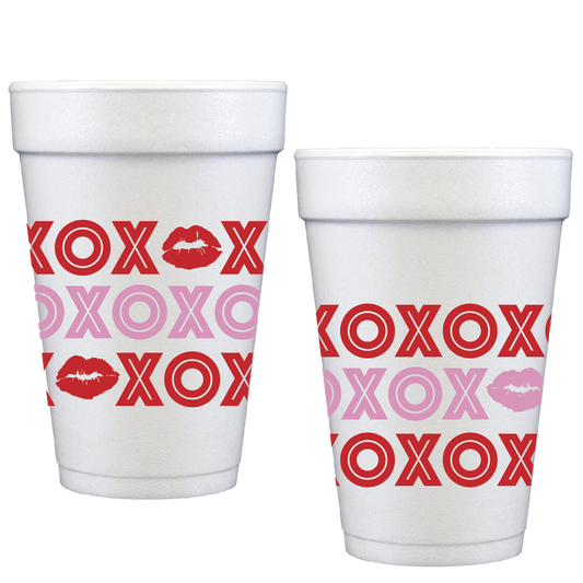 xoxo Valentines cups | styrofoam cup