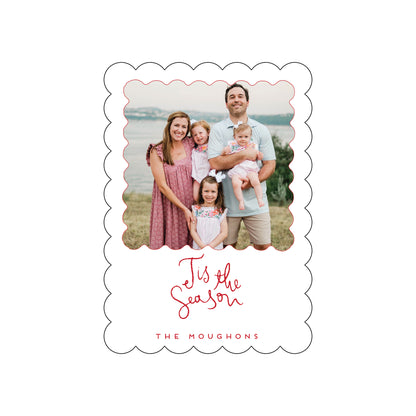 tis the season | holiday card | letterpress