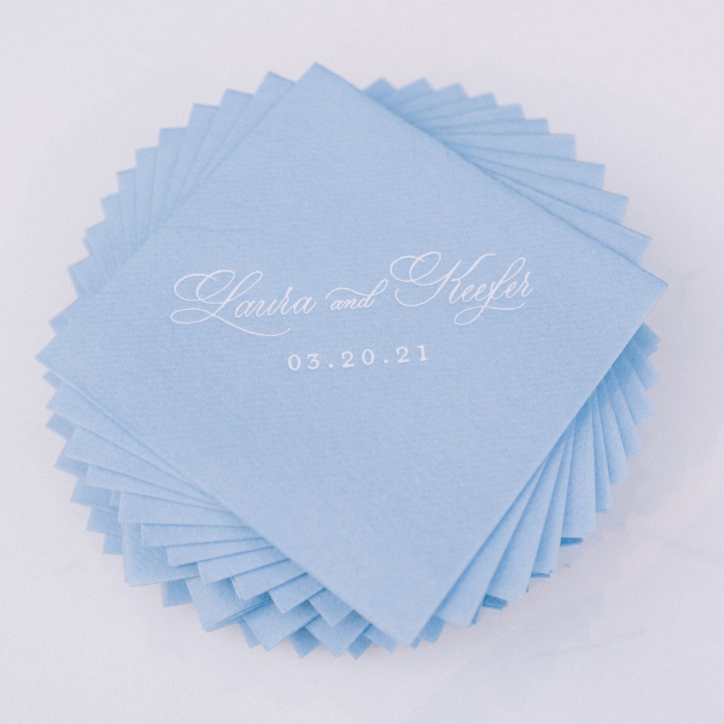*beverage napkins | solid linen-like, 1-color printing
