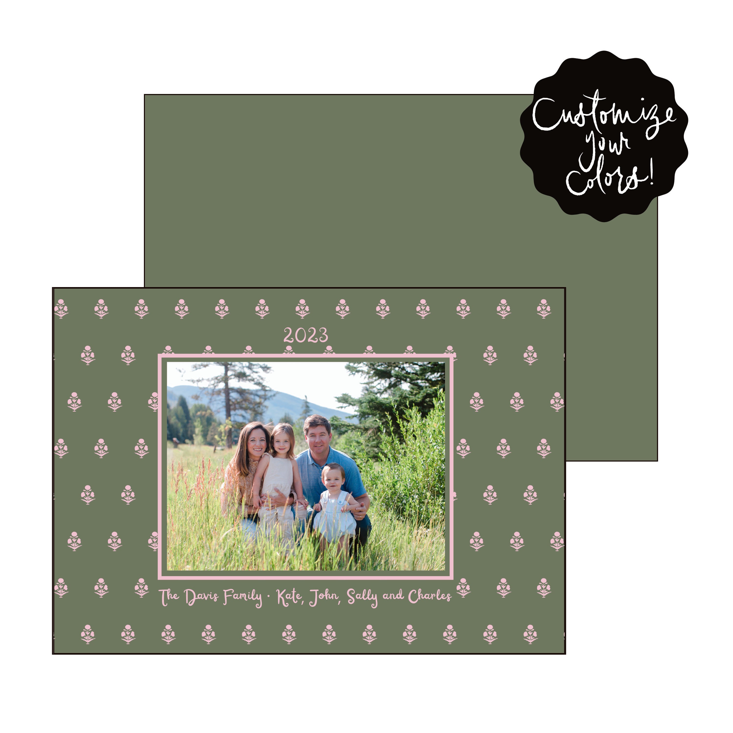 dahlia | holiday card | foil-stamped