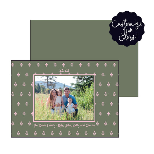 dahlia | holiday card | foil-stamped