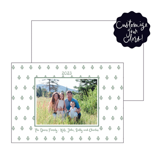dahlia | holiday card | letterpress
