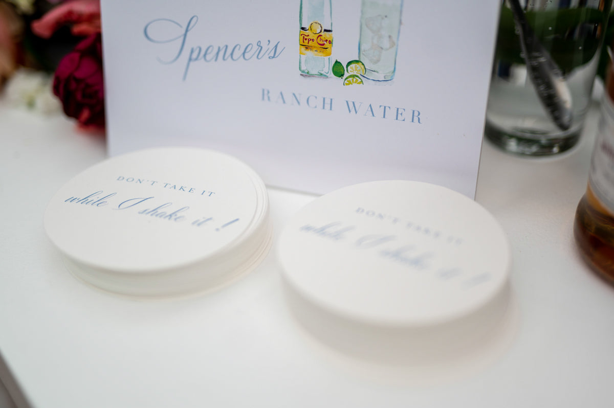 coasters | custom design, 1-color printing