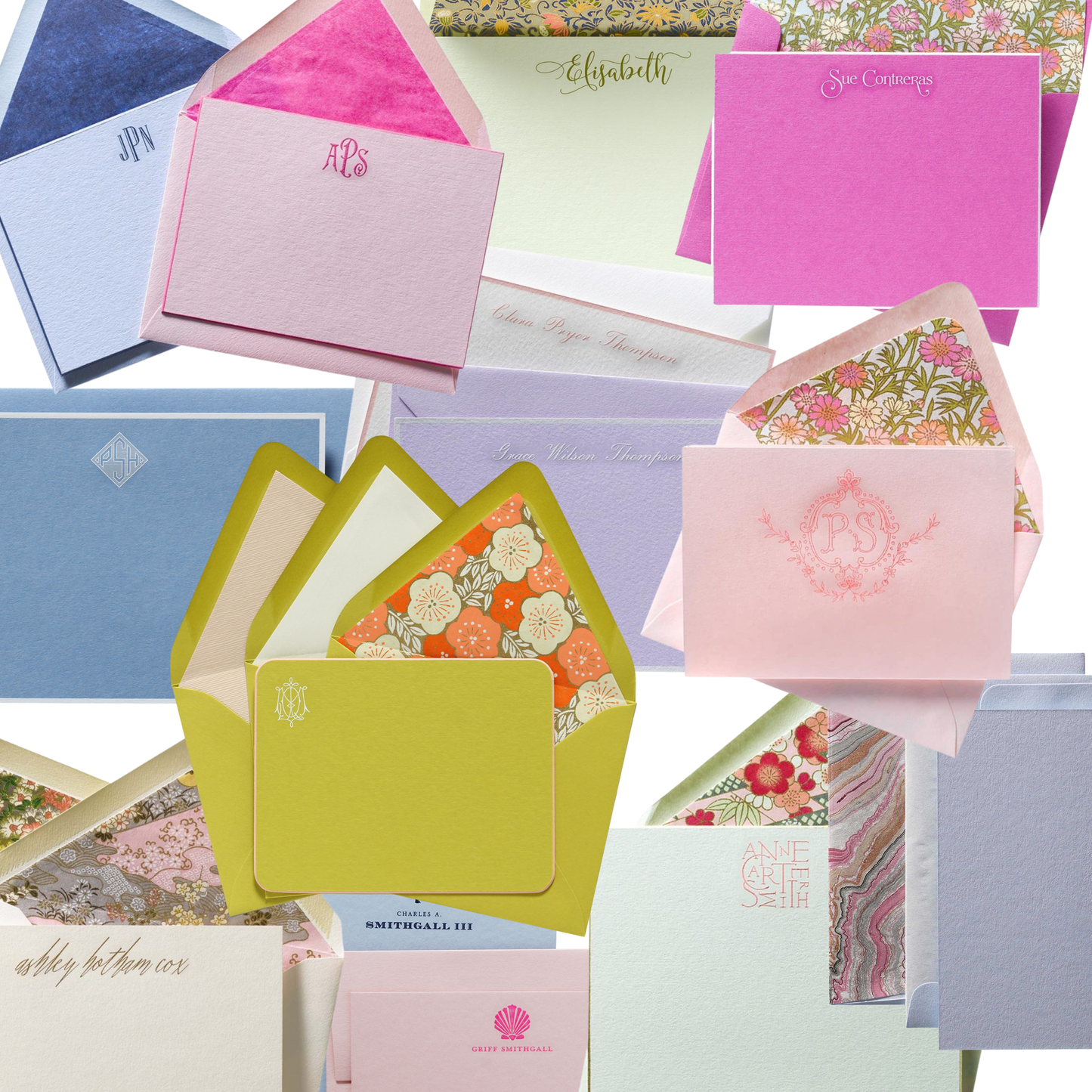 29 | personal stationery | engraved | colored paper