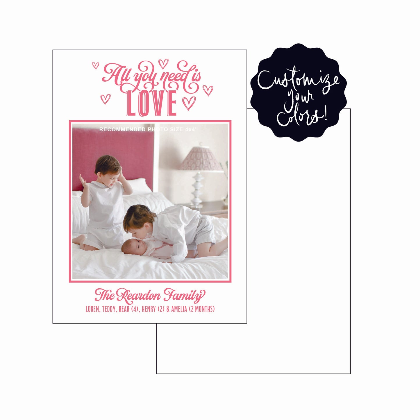 all you need is love | valentine's card | letterpress