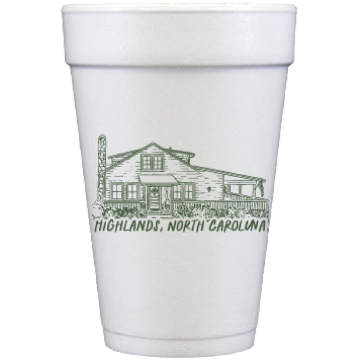 house sketch | styrofoam cups
