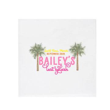 palm tree watercolor | digital | napkins | 3ply or linen