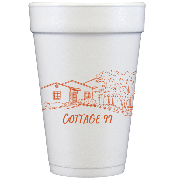 house sketch | styrofoam cups