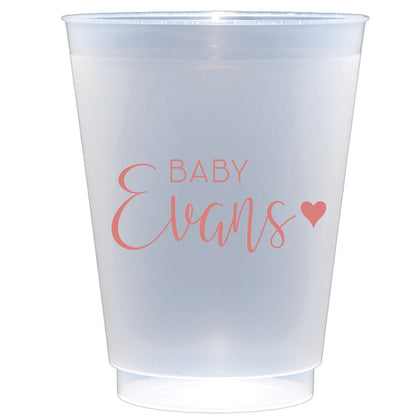 baby heart | shatterproof frosted flex