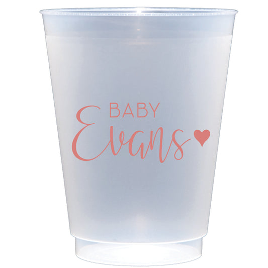 baby heart | shatterproof frosted flex