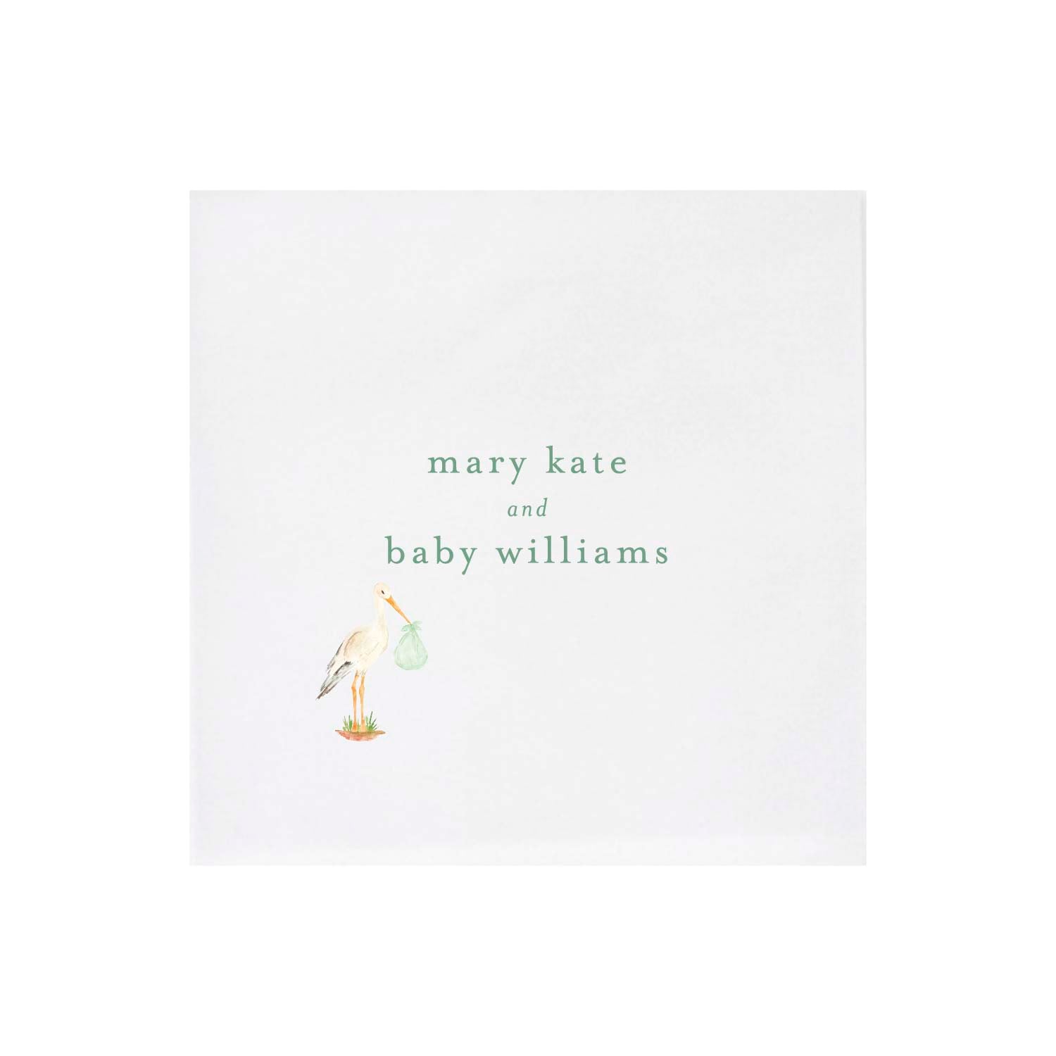 baby stork | napkins | 3ply or linen