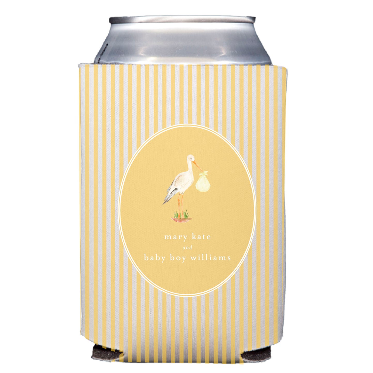 baby stork | can cooler
