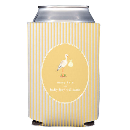 baby stork | can cooler