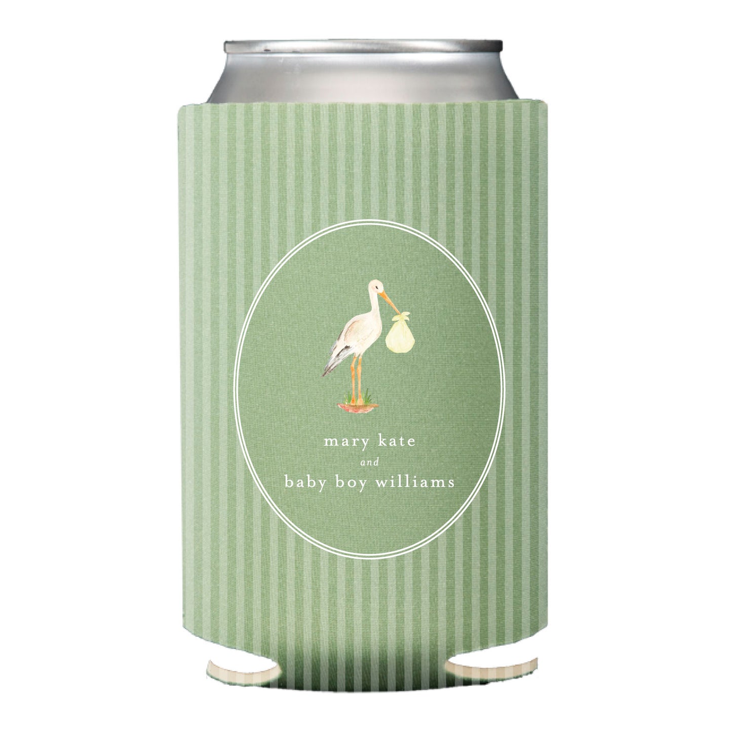 baby stork | can cooler