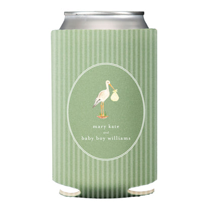 baby stork | can cooler