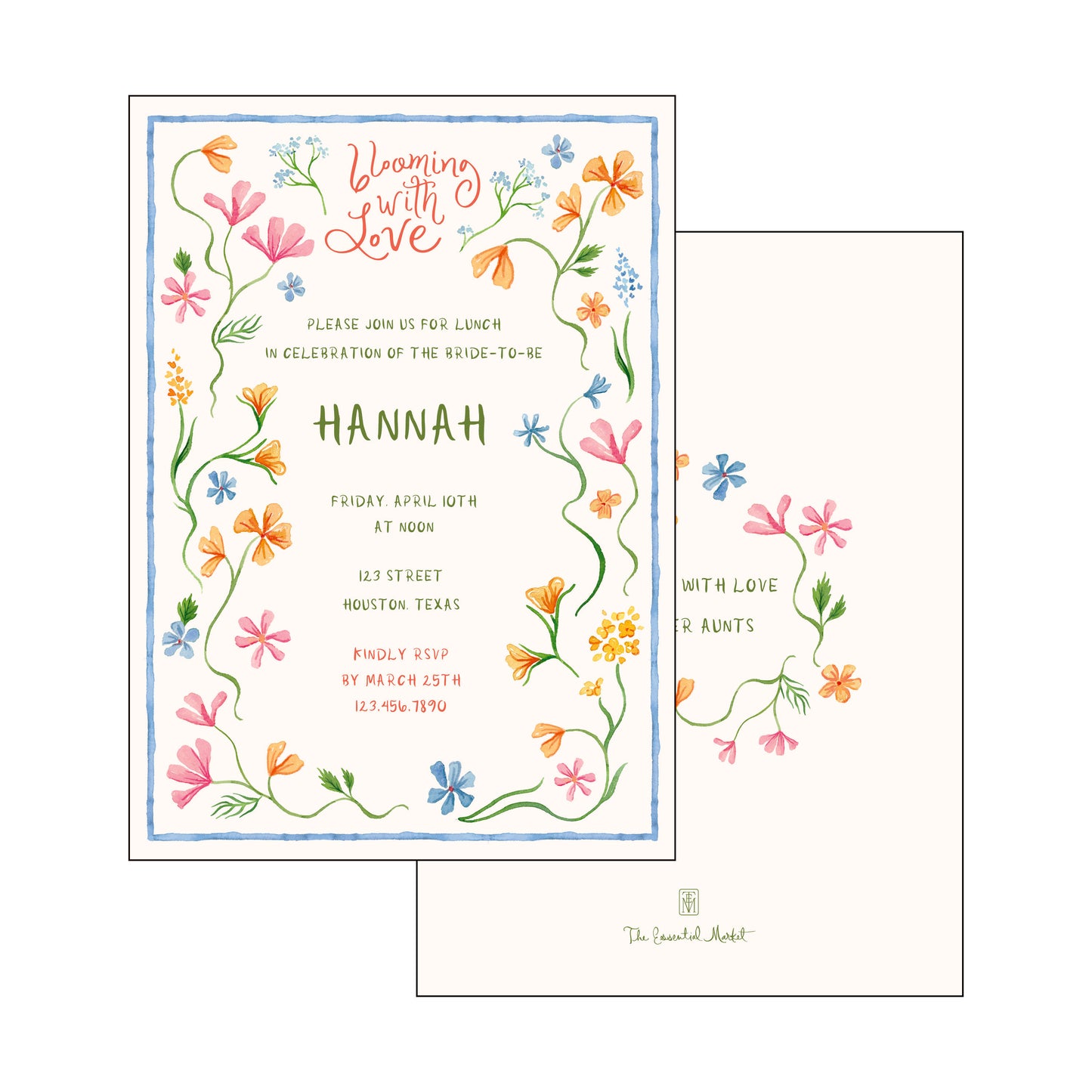 blooming with love | invitation