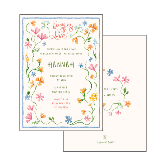 blooming with love | invitation