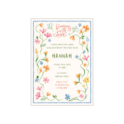blooming with love | invitation